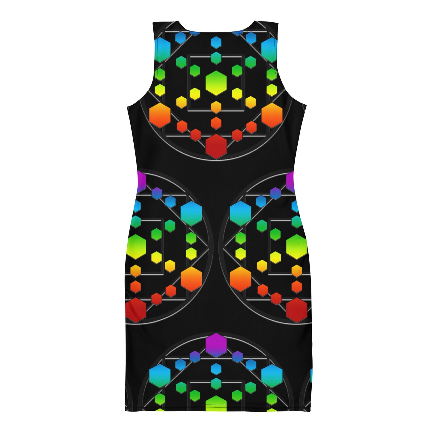 God Body With Chakra Colors Unleash Your Inner Goddess Bandage Bodycon dress Attire T LLC