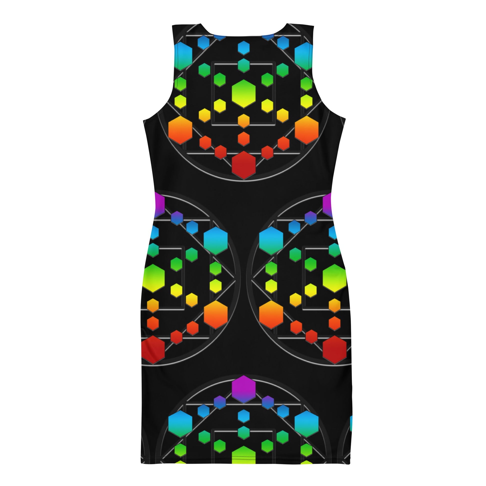 God Body With Chakra Colors Unleash Your Inner Goddess Bandage Bodycon dress Attire T LLC