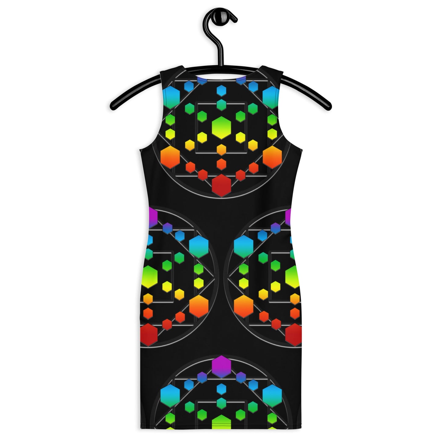 God Body With Chakra Colors Unleash Your Inner Goddess Bandage Bodycon dress Attire T LLC