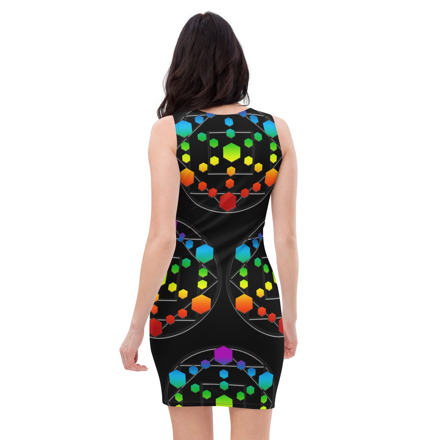 God Body With Chakra Colors Unleash Your Inner Goddess Bandage Bodycon dress Attire T LLC