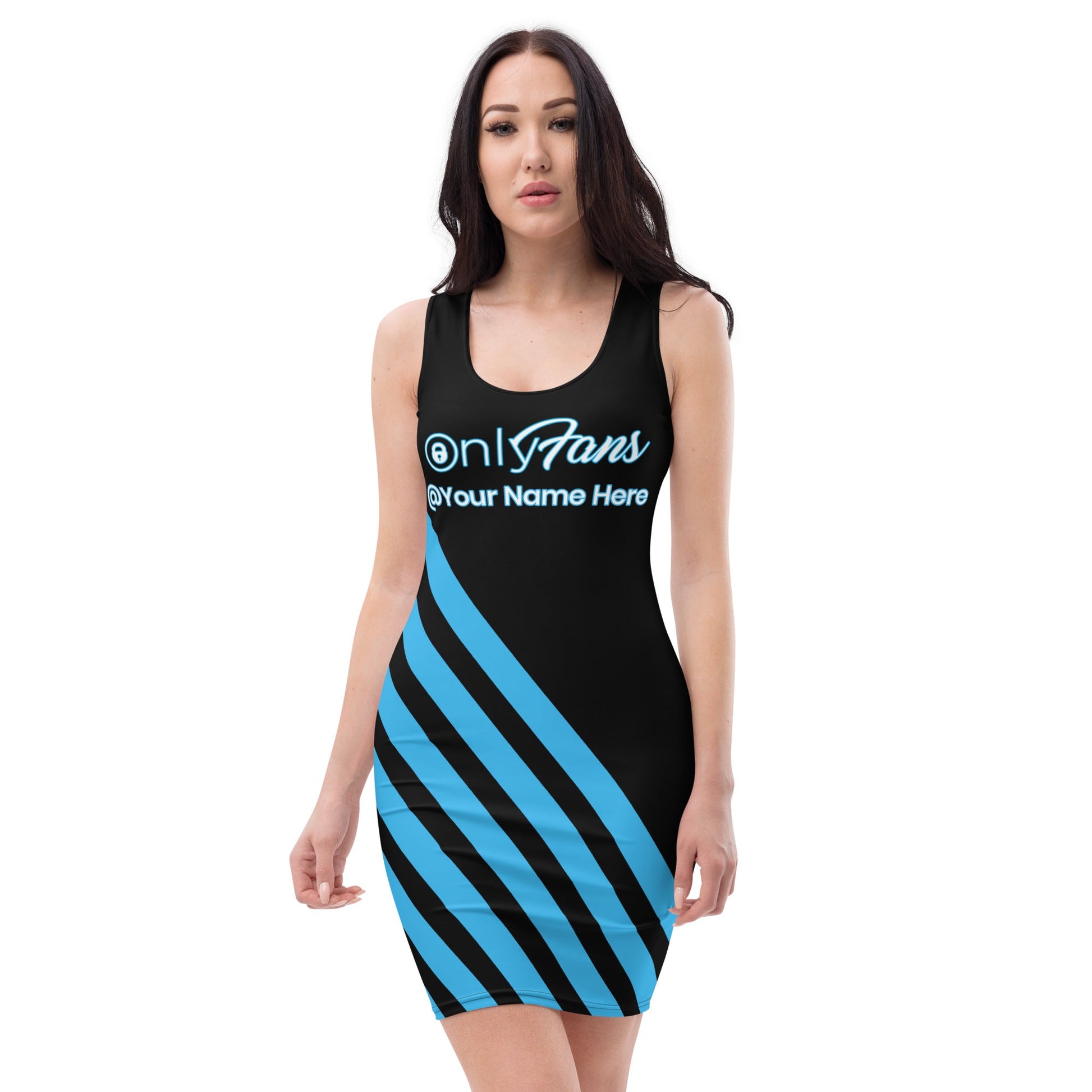 Custom OnlyFans BodyCon Dress Personalized Strut Your Stuff: Your Online Persona Hits the Streets Attire T LLC