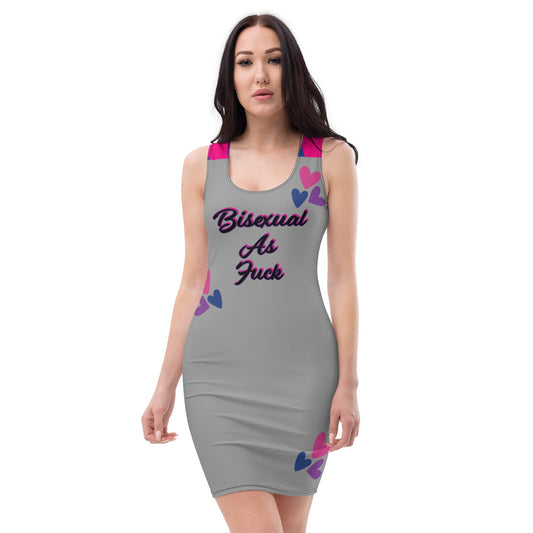Bisexual As Fuck Bodycon Bandage Stretch dress Attire T LLC