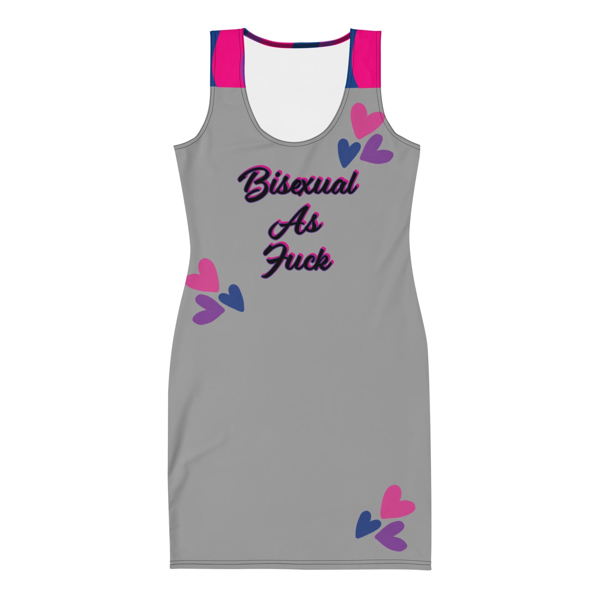 Bisexual As Fuck Bodycon Bandage Stretch dress Attire T LLC