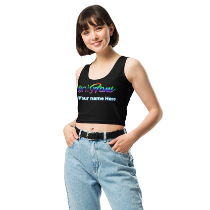 OnlyFans Personalized Rainbow Pride Crop Top by ATTIRET