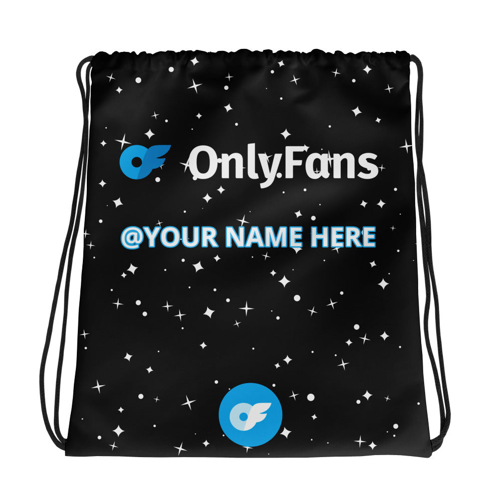 Onlyfans Sizzle on the Go: Personalized Name Drawstring bag Attire T LLC