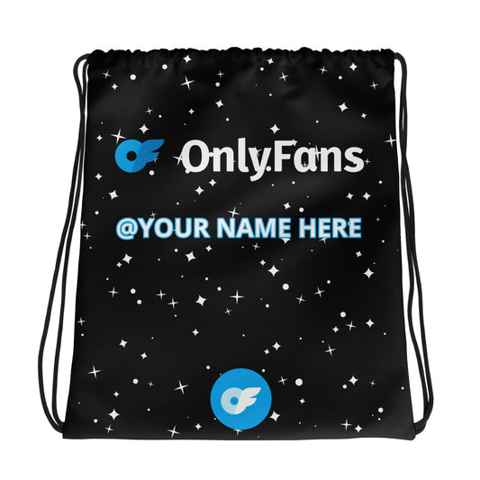 Onlyfans Sizzle on the Go: Personalized Name Drawstring bag Attire T LLC