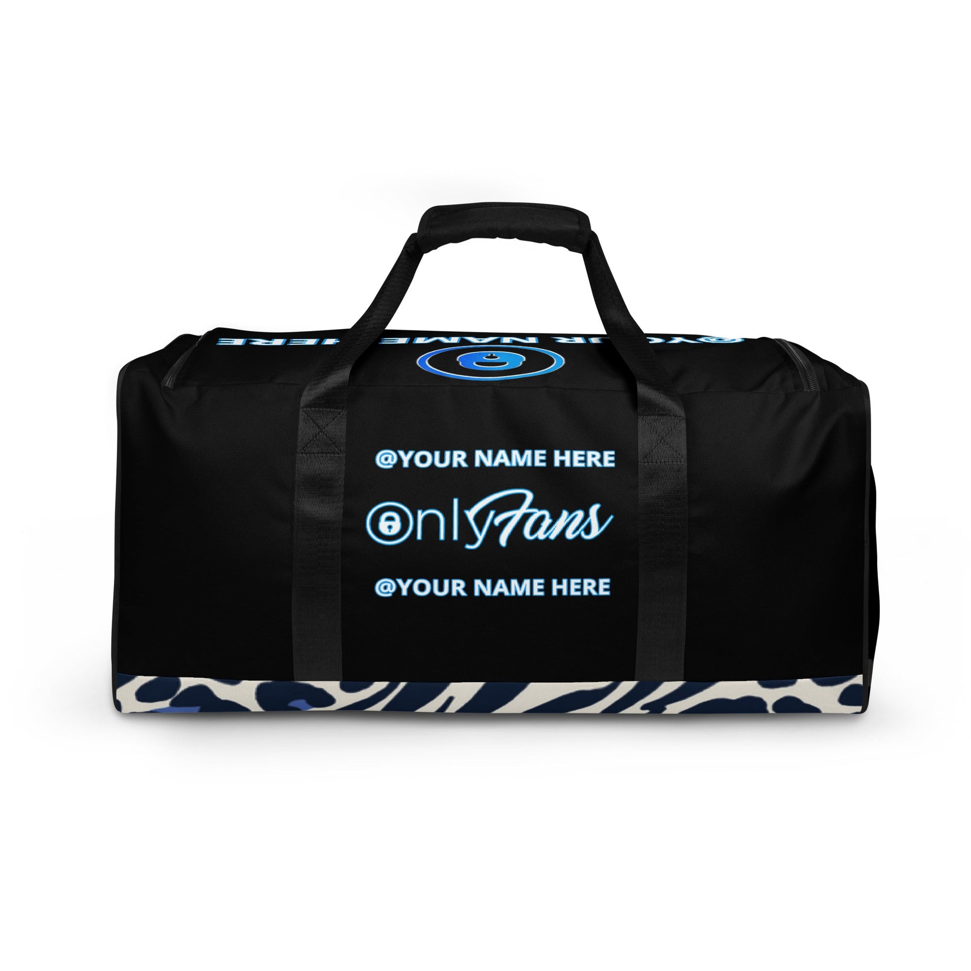 ONLYFANS Personalized Custom Cheetah Print Duffel Bag, Yoga, Gym, Luggage, Customizable Attire T LLC