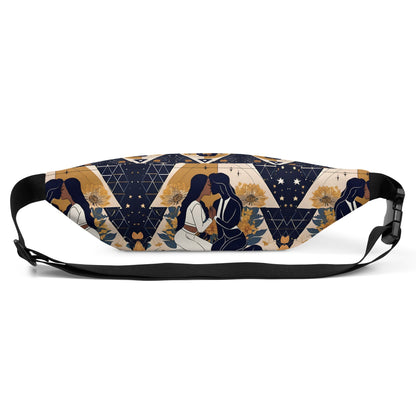 Soulful Kisses Self-Love Fanny Pack back view by ATTIRET