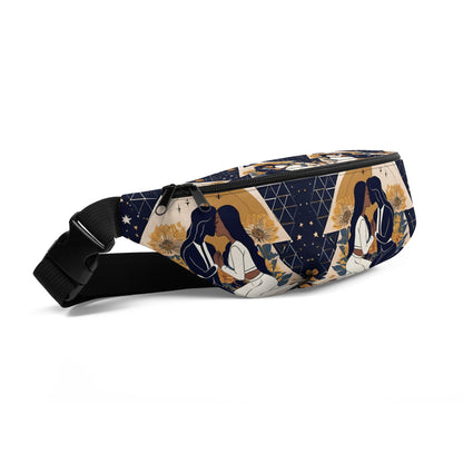 Soulful Kisses Self-Love Fanny Pack left-front view by ATTIRET