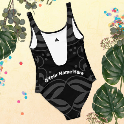 Personalized OnlyFans Greyscale One-Piece Swimsuit by ATTIRET