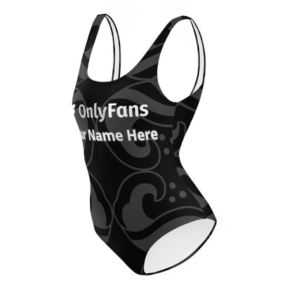 Personalized OnlyFans Greyscale One-Piece Swimsuit by ATTIRET