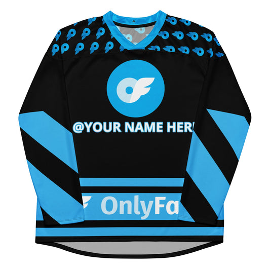 Your Ultimate Onlyfans Icebreaker! Onlyfans Personalized Custom Recycled hockey fan jersey Shirt Attire T LLC