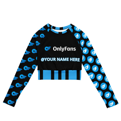 Personalized OnlyFans Long-Sleeve Crop Top by ATTIRET