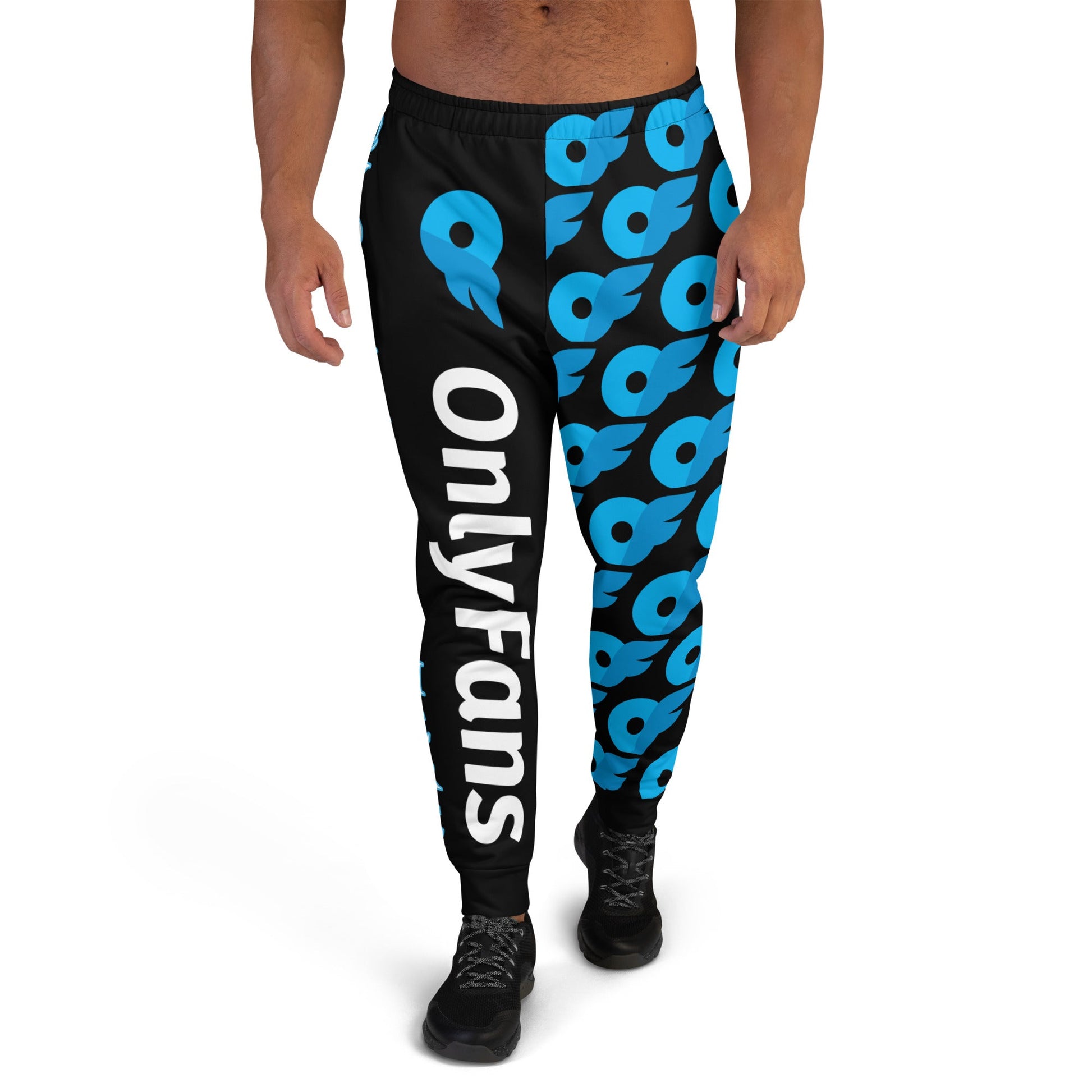 Onlyfans Make 'Em Look Twice Personalized Name Custom Men's Joggers Sweatpants Gym bottoms Attire T LLC