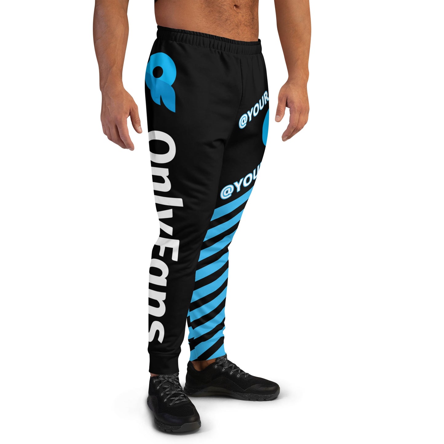 ONLYFANS Show Off in Style Custom Personalized Name Logo Men's Joggers | Personalized Sweatpants | Unique Style Content Creator Gift Attire T LLC