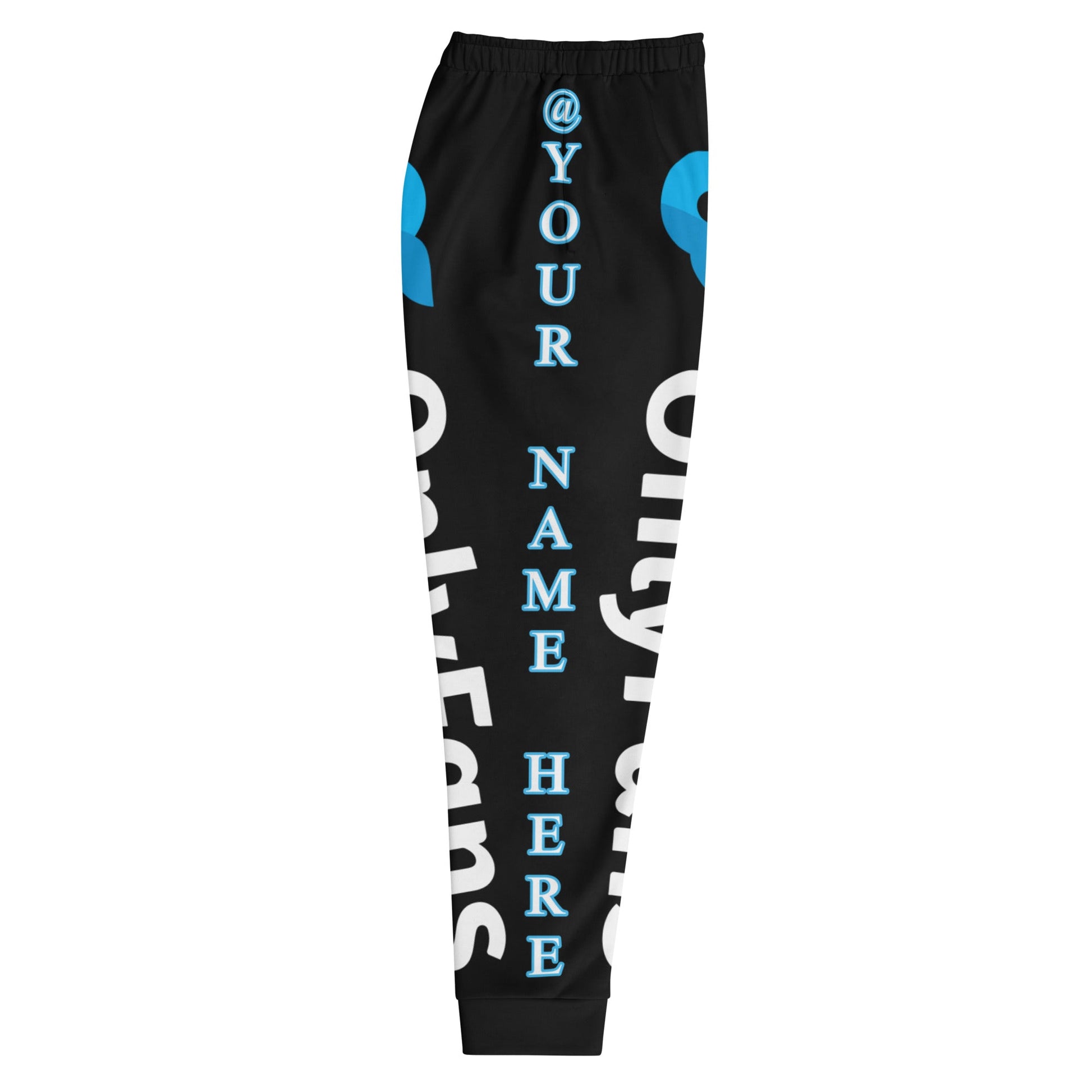 Onlyfans Make 'Em Look Twice Personalized Name Custom Men's Joggers Sweatpants Gym bottoms Attire T LLC