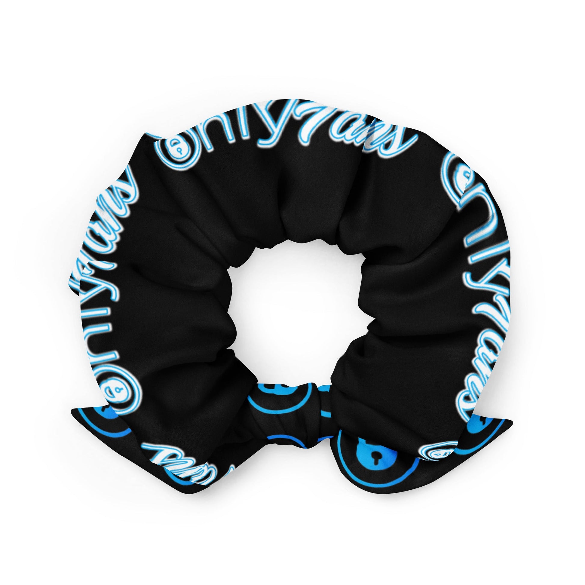 Onlyfans Custom Recycled Scrunchie | Content Creator | Gifts | Eco Friendly | Sexy Hair accessories | Ponytail | Bun | Hair Holder Attire T LLC