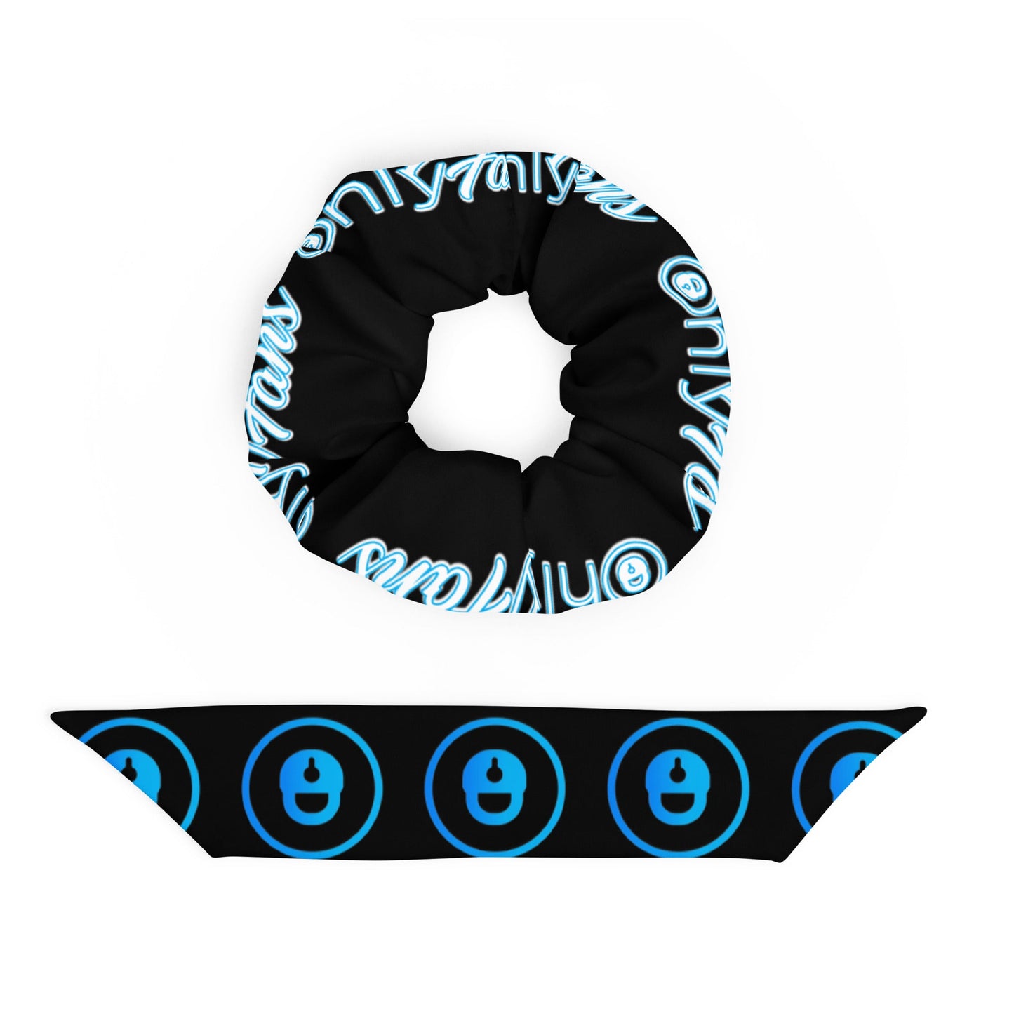 Onlyfans Custom Recycled Scrunchie | Content Creator | Gifts | Eco Friendly | Sexy Hair accessories | Ponytail | Bun | Hair Holder Attire T LLC