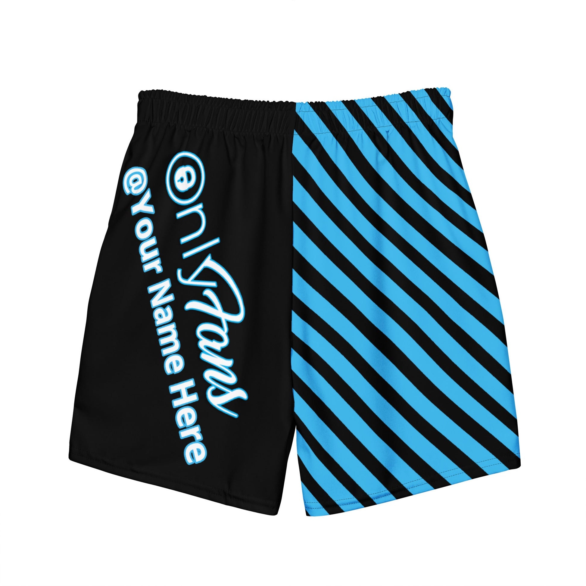 Onlyfans Personalized Custom Name Luxury Eco Men's swim trunks | Swim Shorts | Sexy Beach Attire | Content Creator Attire T LLC