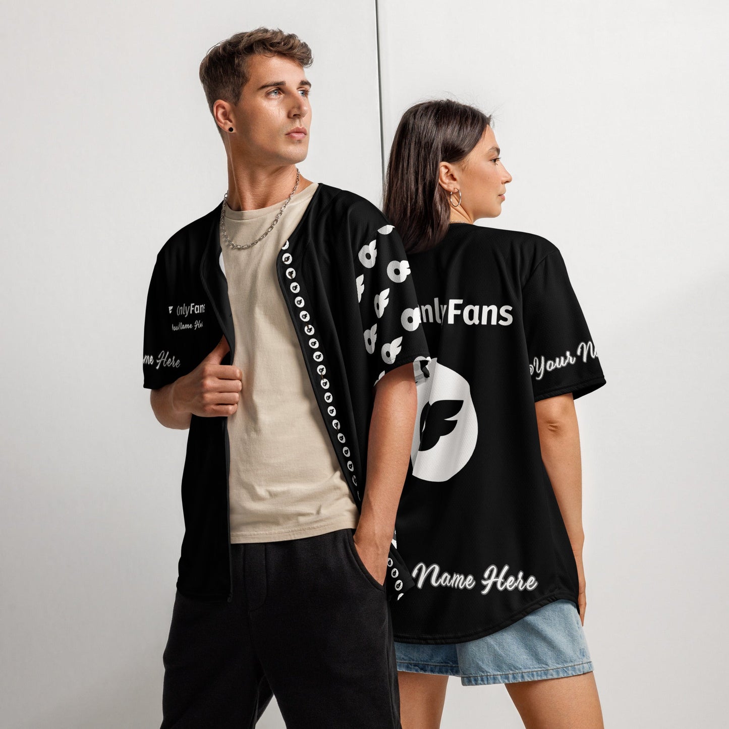 Home Run Hottie: The OnlyFans Personalized Name Unisex Recycled Baseball Jersey Attire T LLC