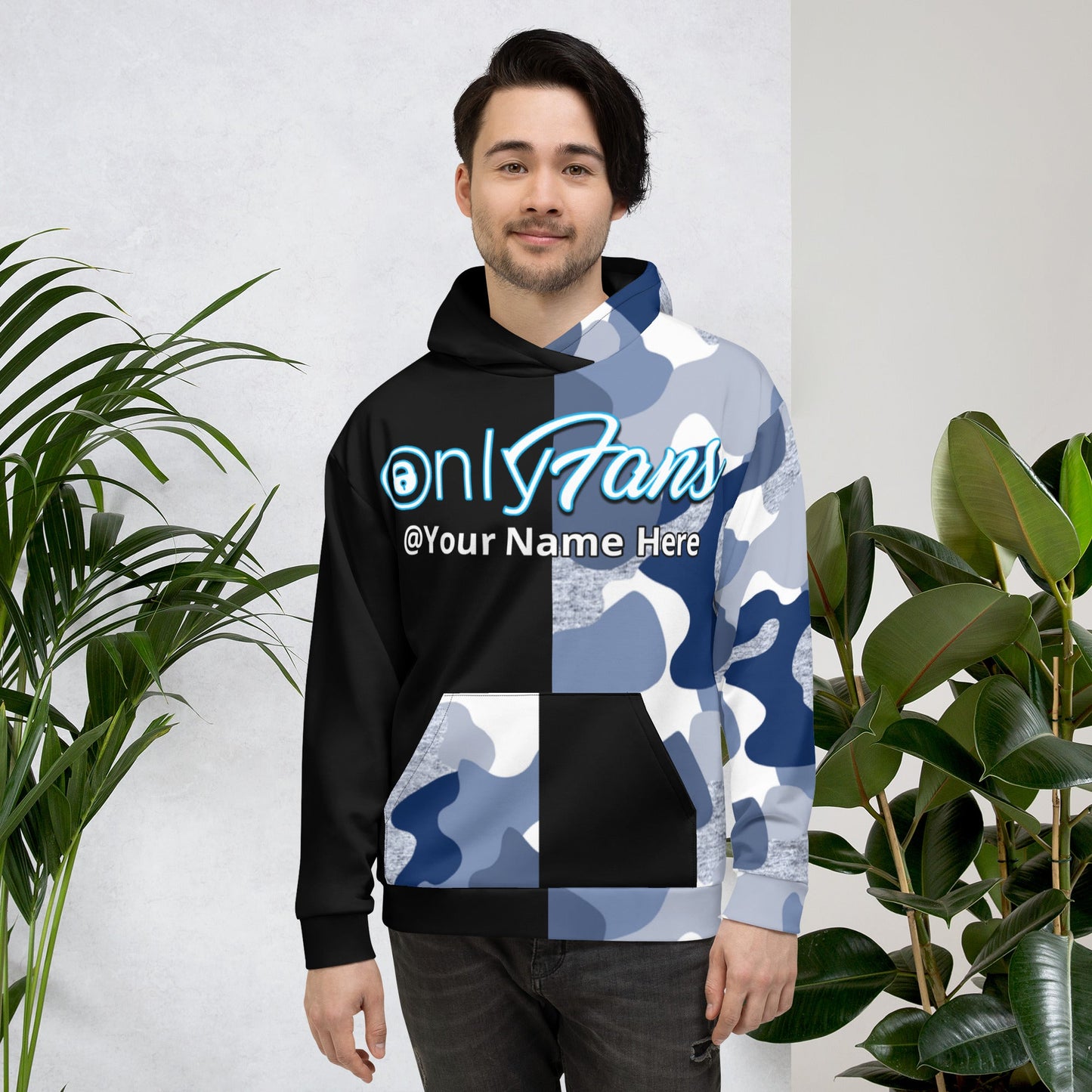 Onlyfans Camo Personalized Custom Gender- Neutral Unisex Hoodie Attire T LLC