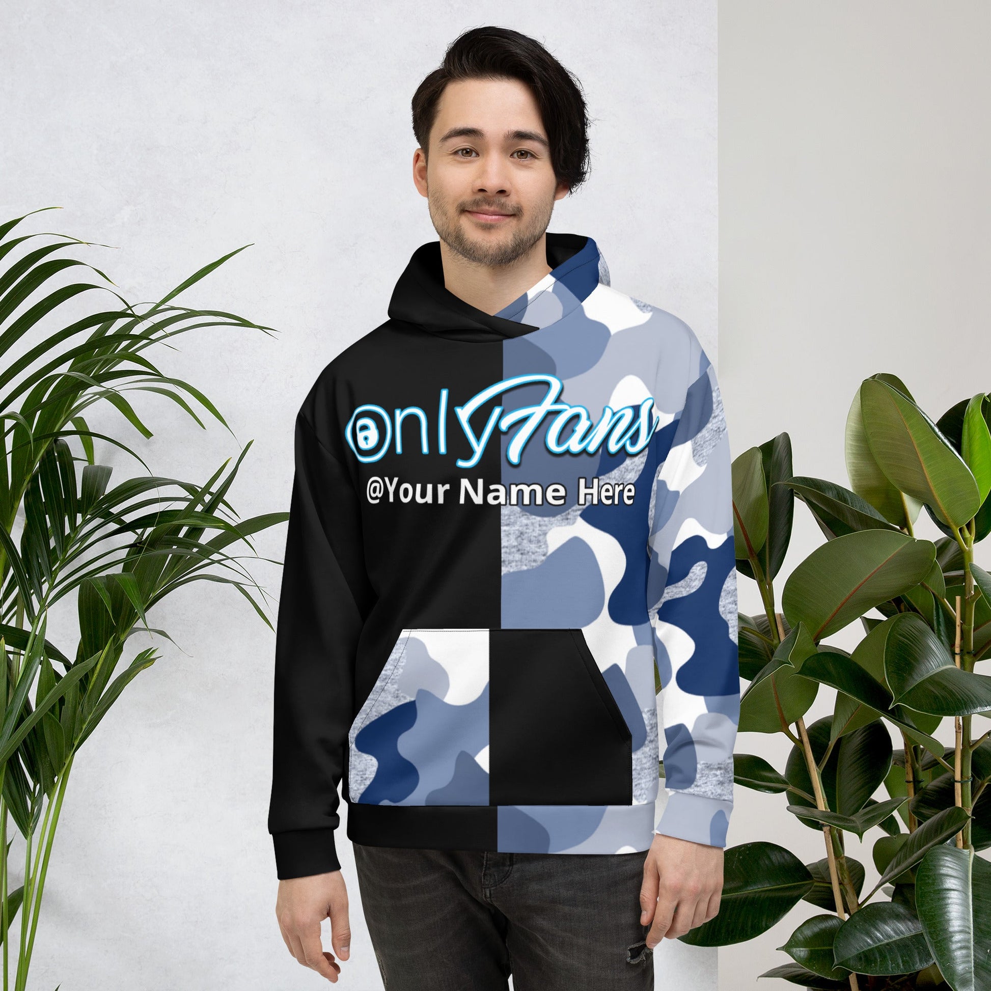 Onlyfans Camo Personalized Custom Gender- Neutral Unisex Hoodie Attire T LLC