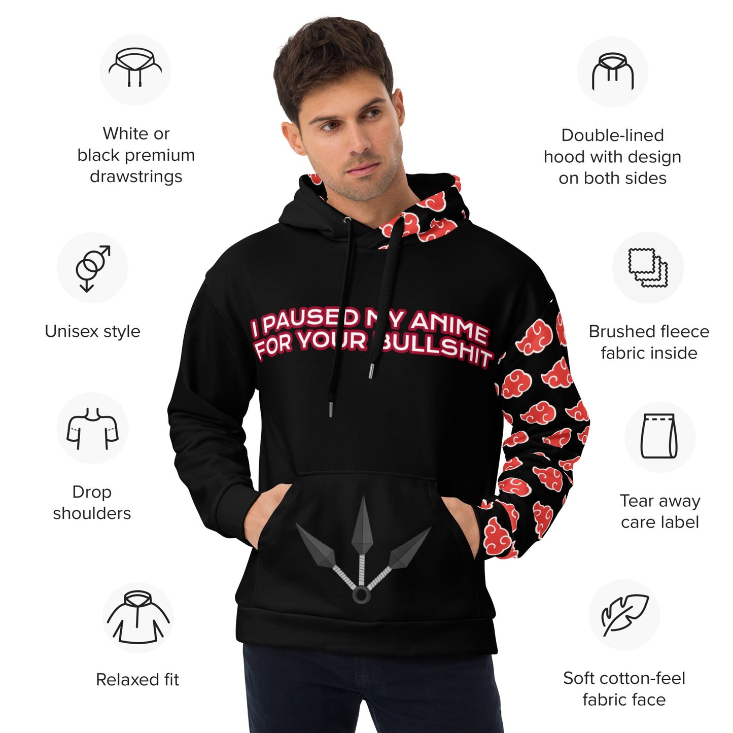 I Paused My Anime For Your Bullshit Unisex Hoodie Attire T LLC