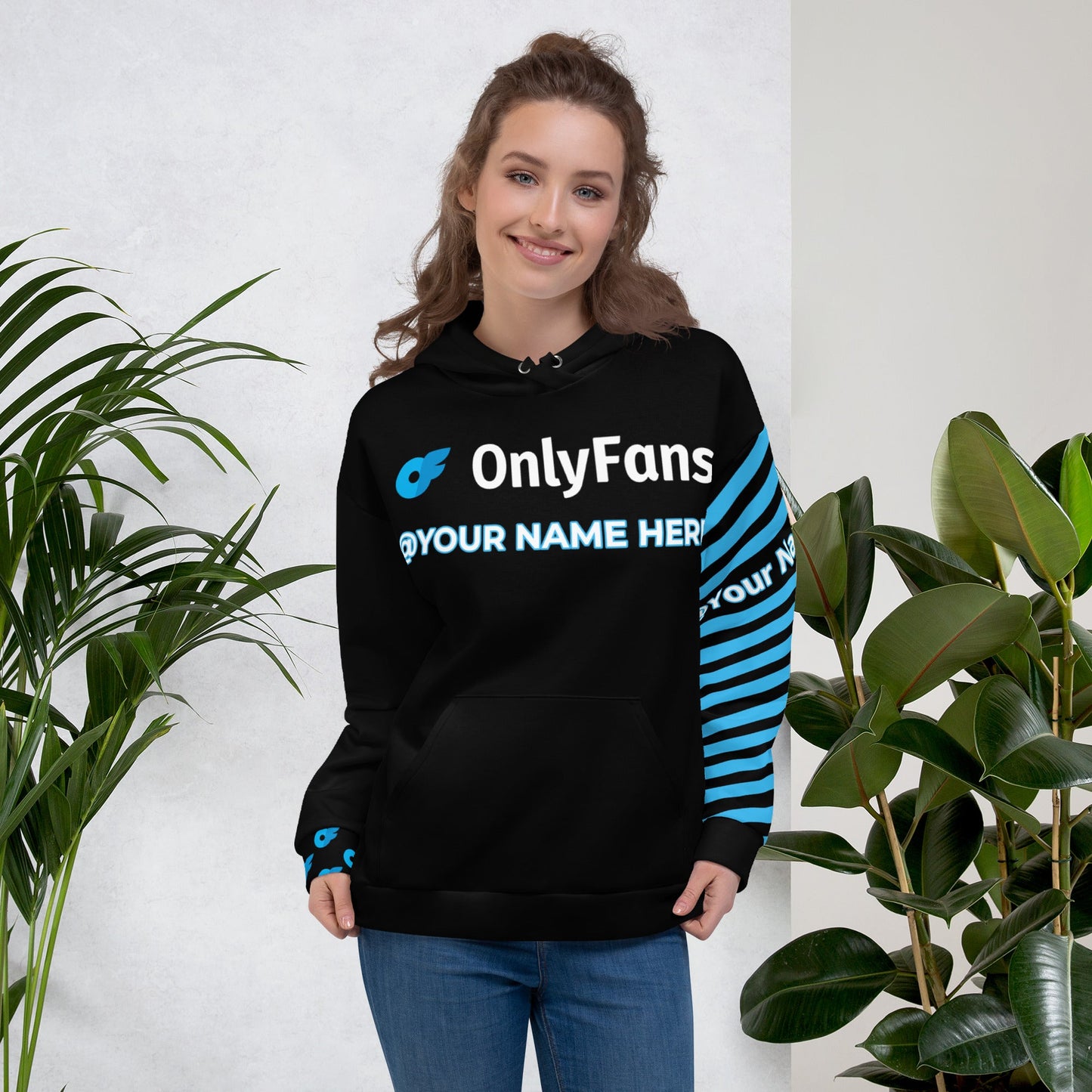 Onlyfans Wrap Yourself in Mischief: Onlyfans Custom Personalized Name Logo Unisex Hoodie | Content Creator | Hooded Sweatshirt Attire T LLC