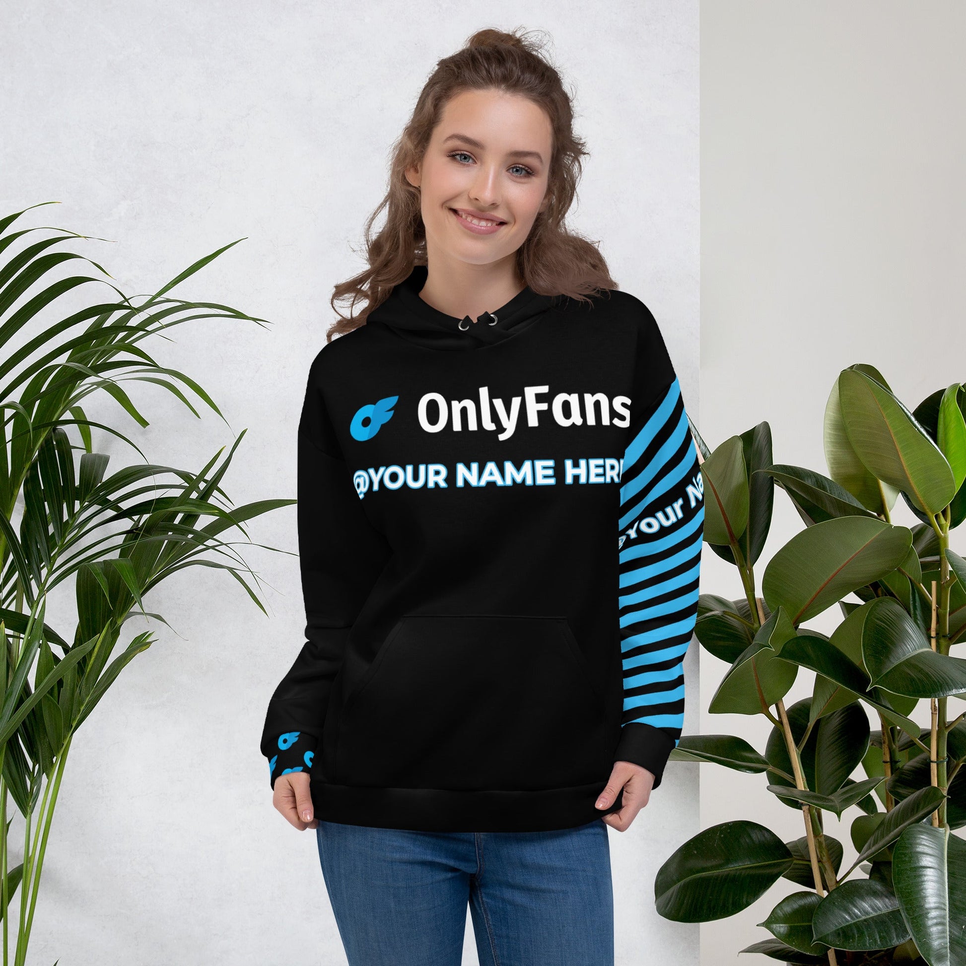 Onlyfans Wrap Yourself in Mischief: Onlyfans Custom Personalized Name Logo Unisex Hoodie | Content Creator | Hooded Sweatshirt Attire T LLC
