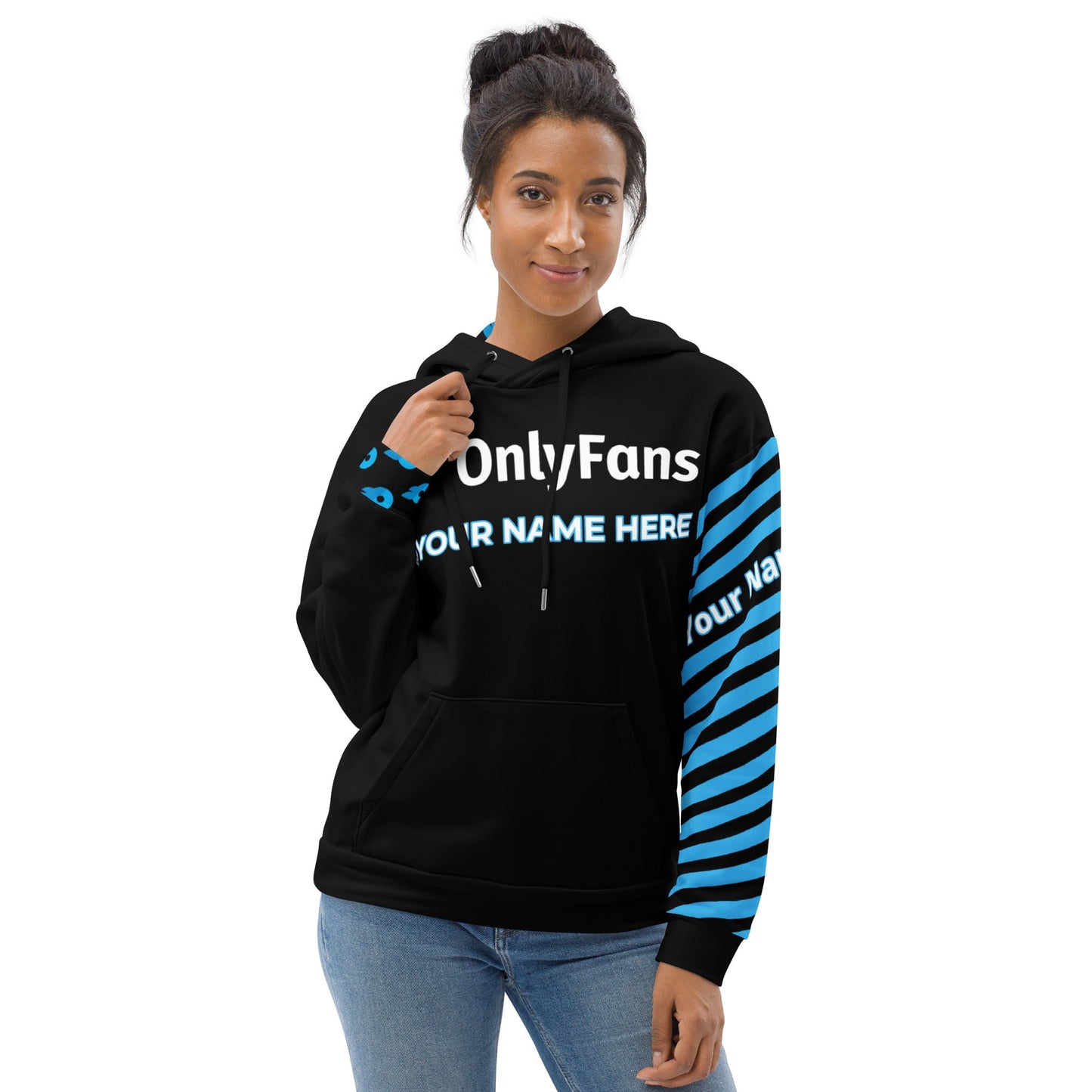 Onlyfans Wrap Yourself in Mischief: Onlyfans Custom Personalized Name Logo Unisex Hoodie | Content Creator | Hooded Sweatshirt Attire T LLC