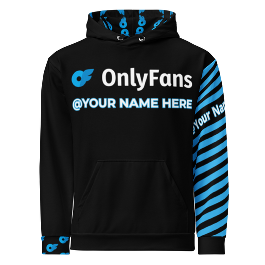 Onlyfans Wrap Yourself in Mischief: Onlyfans Custom Personalized Name Logo Unisex Hoodie | Content Creator | Hooded Sweatshirt Attire T LLC