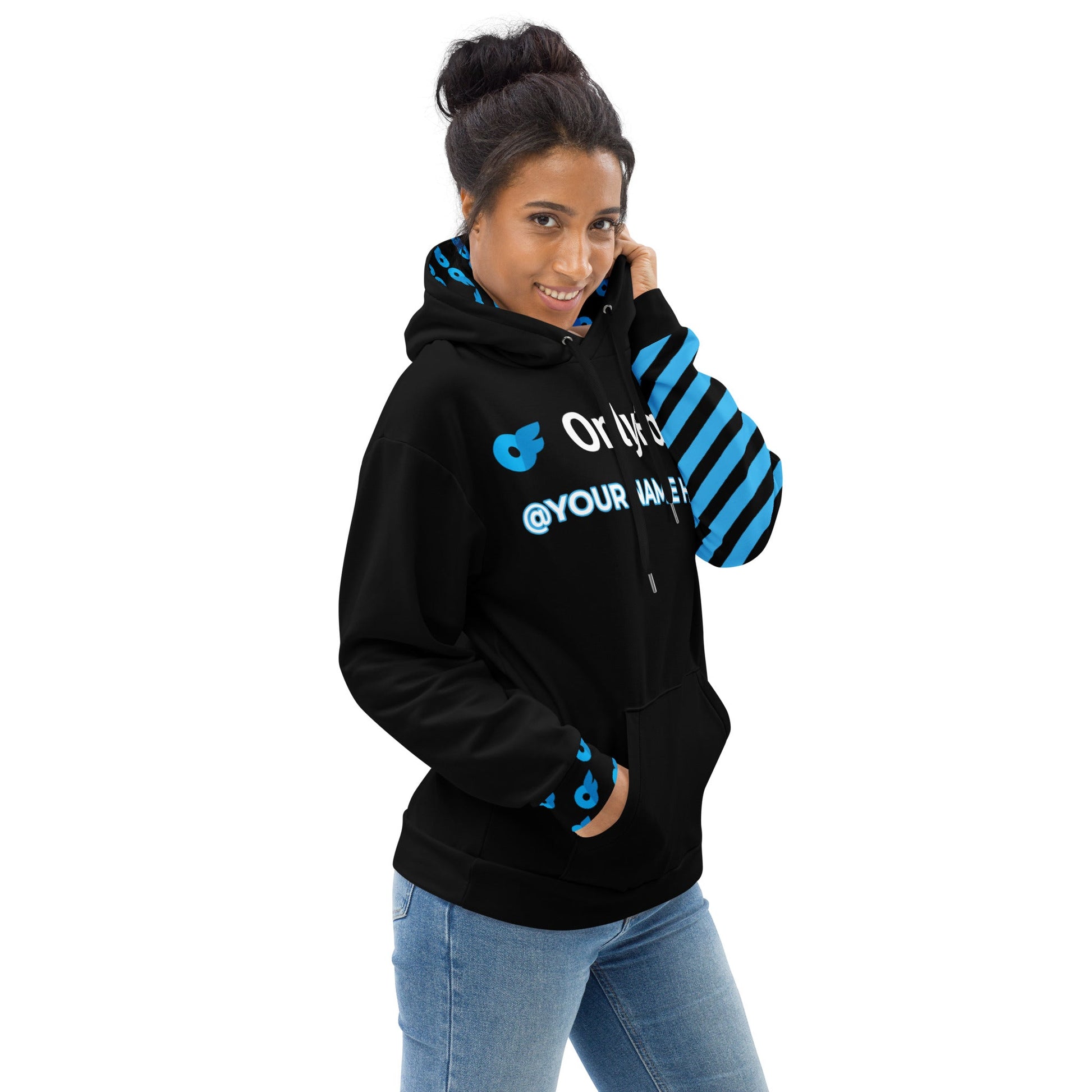 Onlyfans Wrap Yourself in Mischief: Onlyfans Custom Personalized Name Logo Unisex Hoodie | Content Creator | Hooded Sweatshirt Attire T LLC