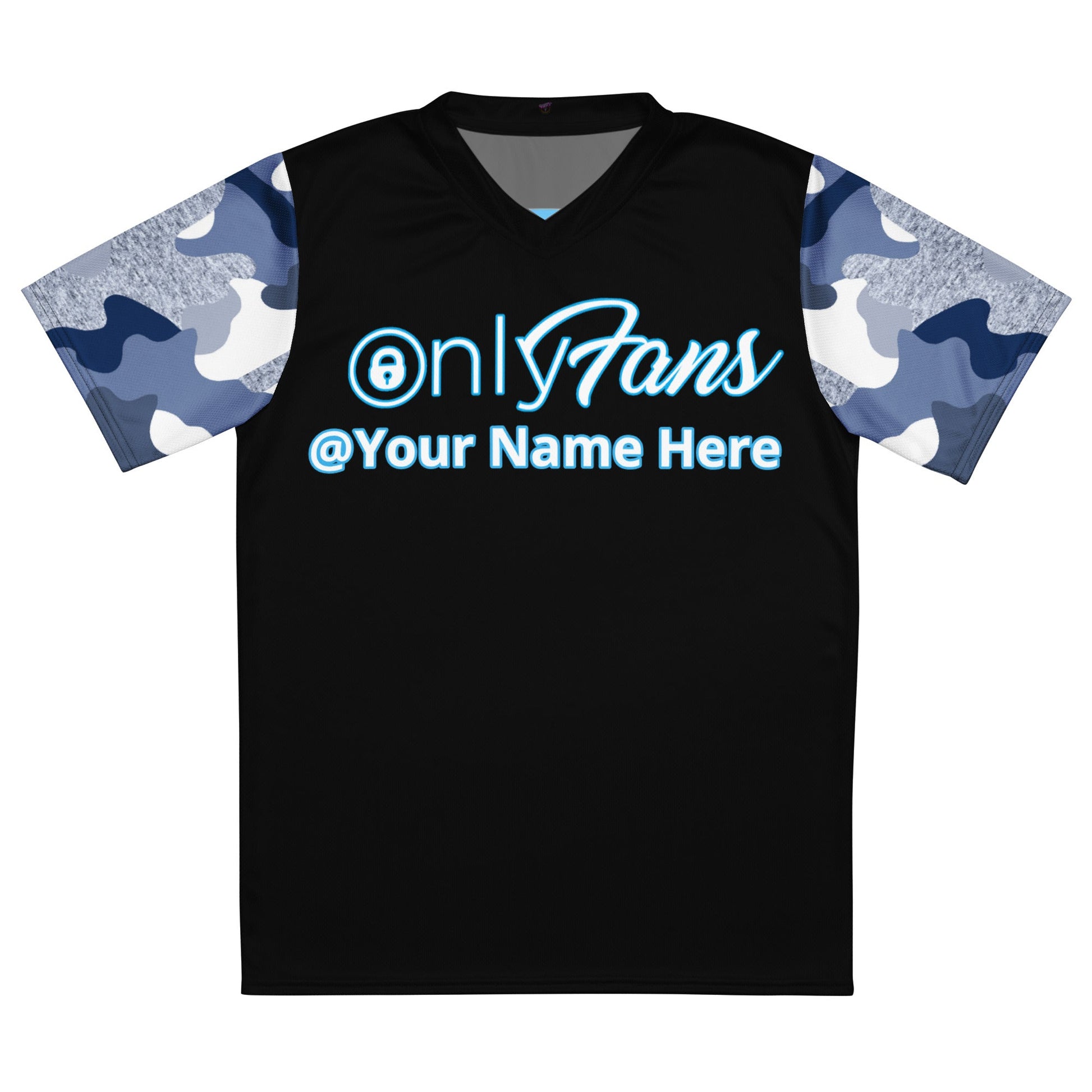 Onlyfans Camo Personalized Custom Recycled Gender-Neutral Unisex sports jersey Attire T LLC