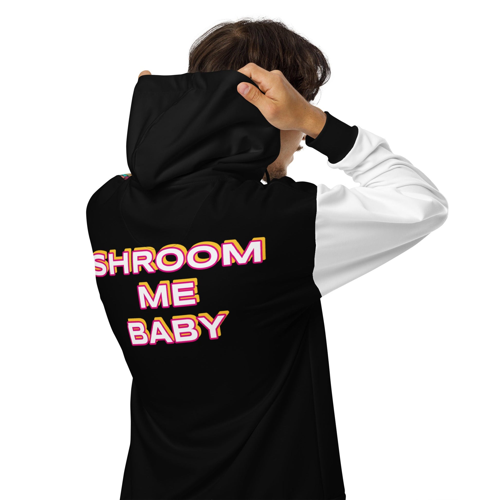 Shroom Me Baby Unisex Zip Hoodie, Gender Neutral Adult Hoodie, Women,Men,  Psychedelic Fungi Mushroom Clothing , Festival Attire T LLC