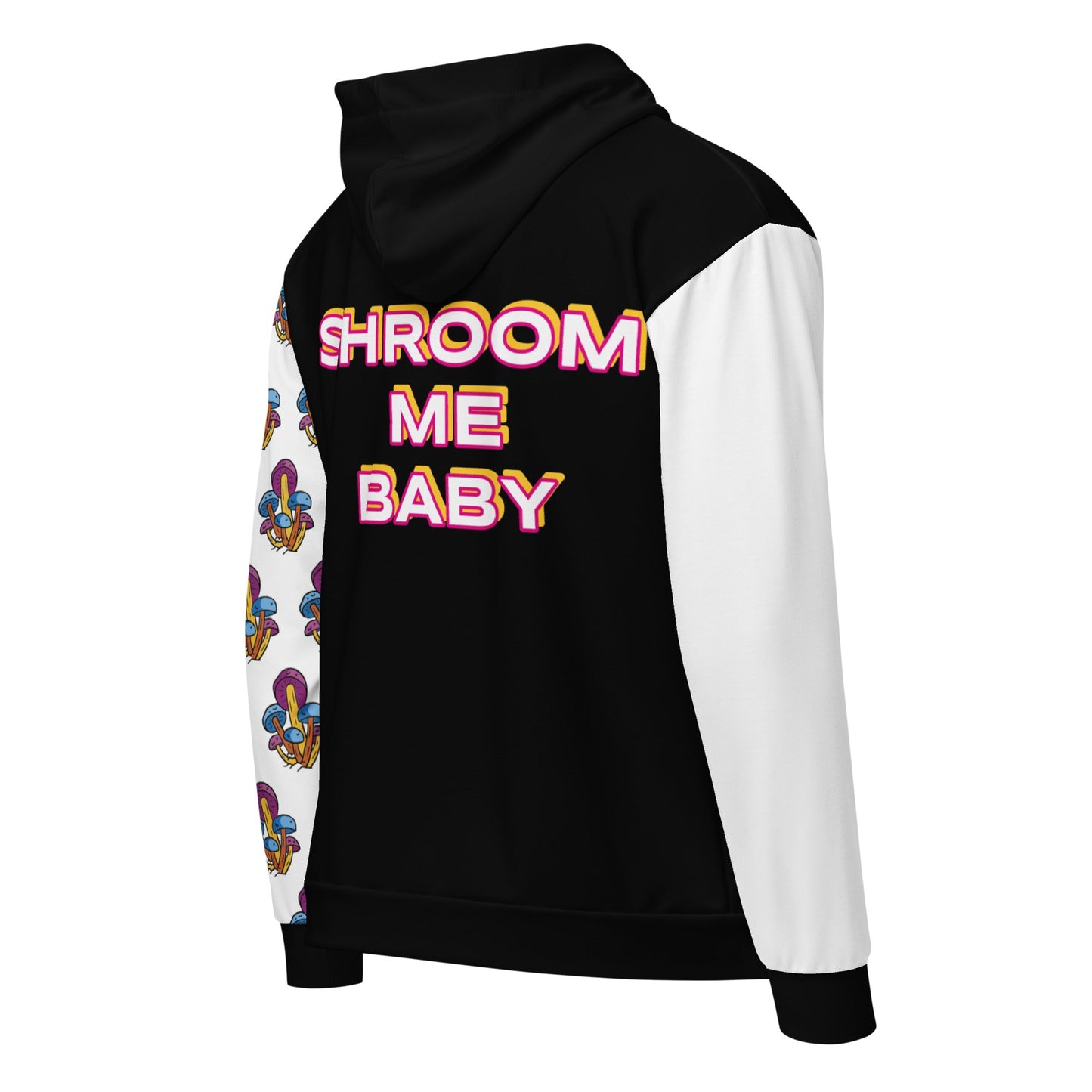 Shroom Me Baby Unisex Zip Hoodie, Gender Neutral Adult Hoodie, Women,Men,  Psychedelic Fungi Mushroom Clothing , Festival Attire T LLC