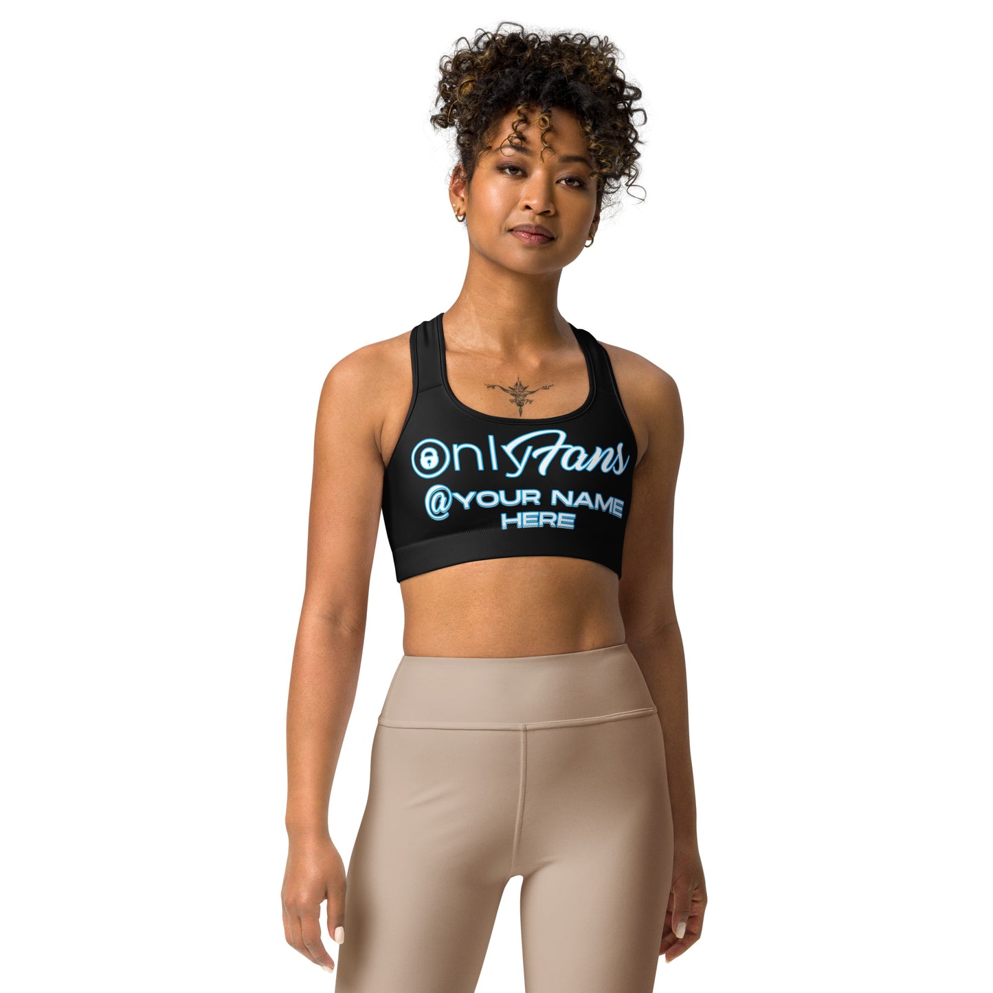 Personalized Custom Onlyfans Sports Bra - Attire T LLC