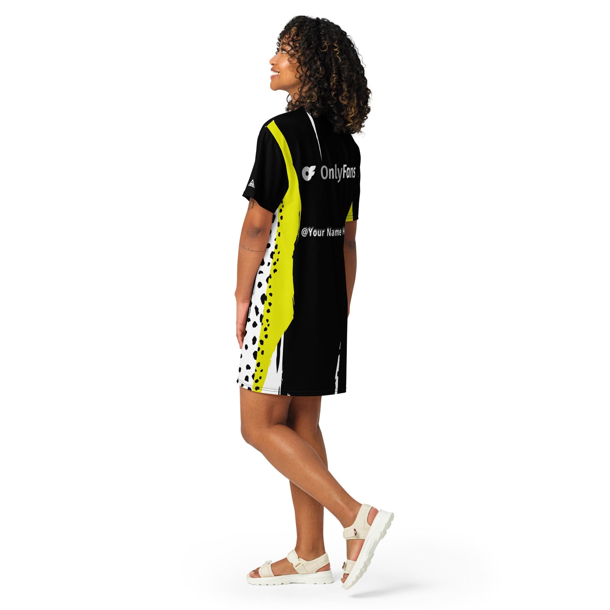 Slip into Sensuality Onlyfans Custom Personalized Name T-shirt dress Attire T LLC