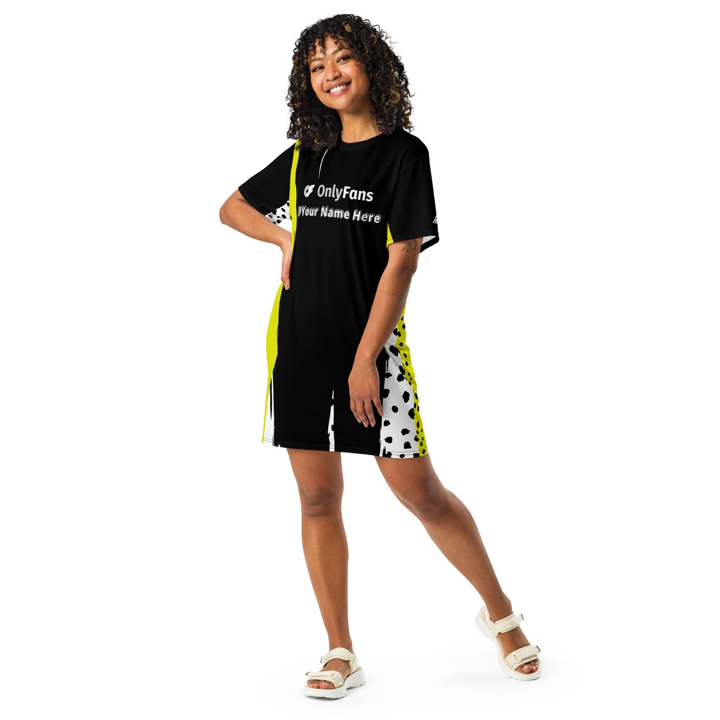 Slip into Sensuality Onlyfans Custom Personalized Name T-shirt dress Attire T LLC
