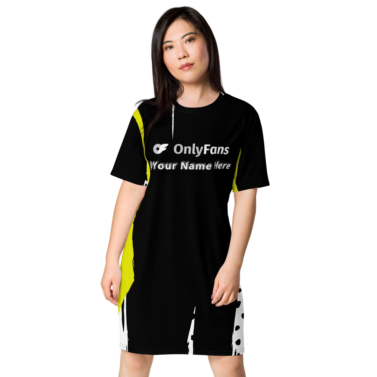 Slip into Sensuality Onlyfans Custom Personalized Name T-shirt dress Attire T LLC
