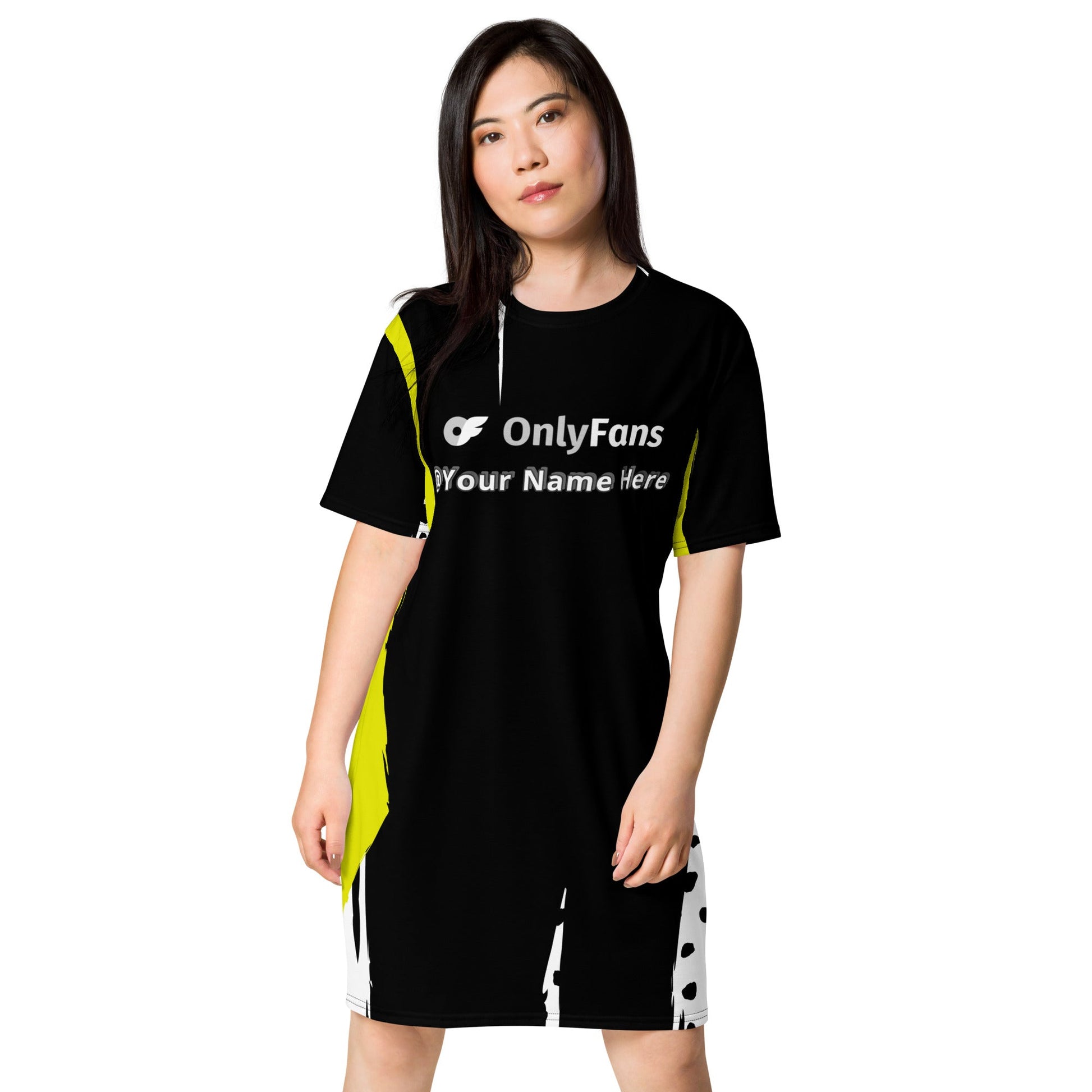 Slip into Sensuality Onlyfans Custom Personalized Name T-shirt dress Attire T LLC