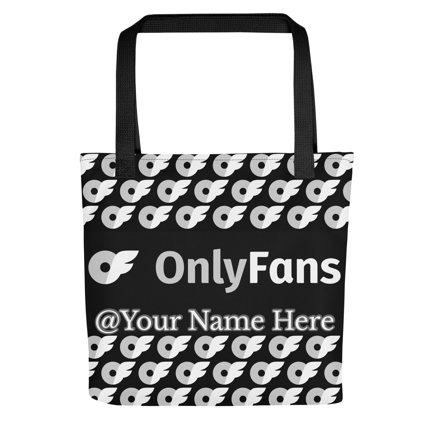 Onlyfans Personalized Tote-ally Irresistible: Custom Name Luxury Tote Bag GreyScale Color Attire T LLC