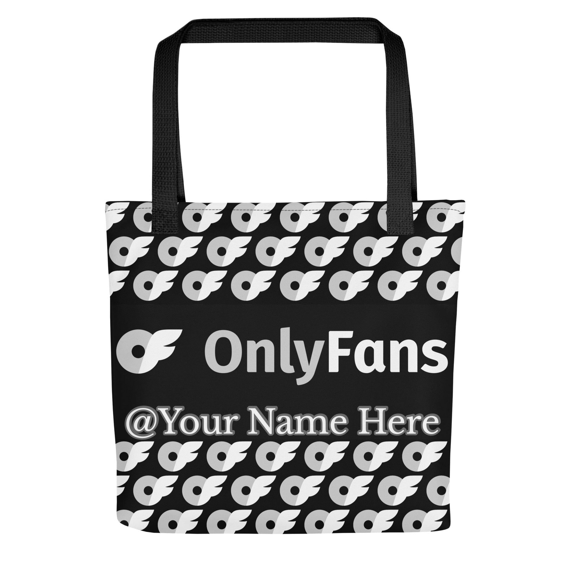 Onlyfans Personalized Tote-ally Irresistible: Custom Name Luxury Tote Bag GreyScale Color Attire T LLC