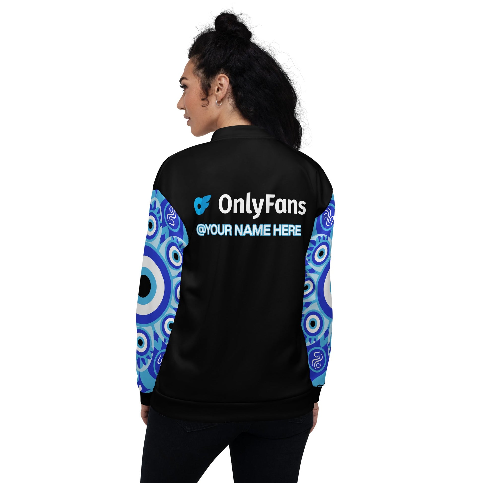 Onlyfans Personalized Custom Evil Eye Unisex Bomber Jacket Attire T LLC
