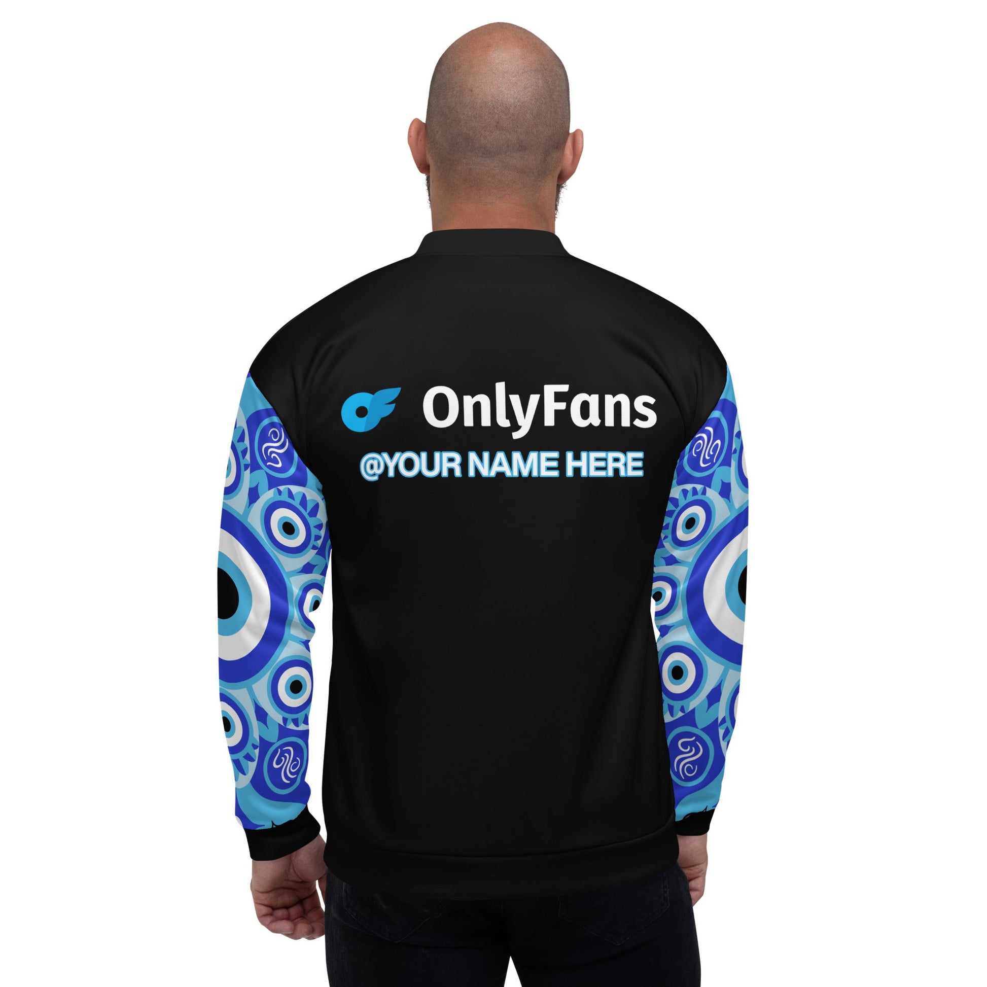 Onlyfans Personalized Custom Evil Eye Unisex Bomber Jacket Attire T LLC