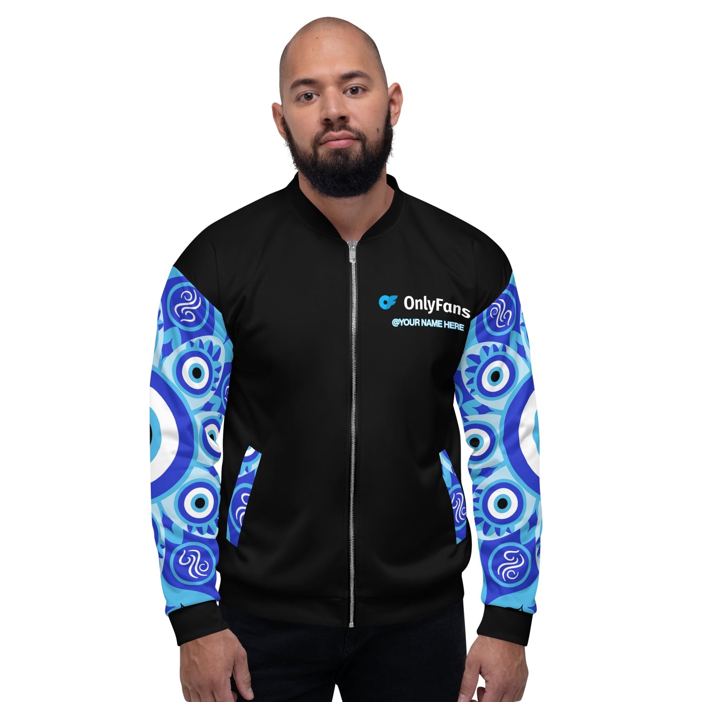 Onlyfans Personalized Custom Evil Eye Unisex Bomber Jacket Attire T LLC