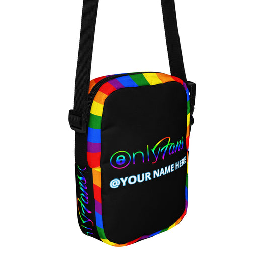 Onlyfans Rainbow Revival Personalized Custom Rainbow Pride Utility crossbody bag LGBTQ+ Genderless Unisex Attire T LLC