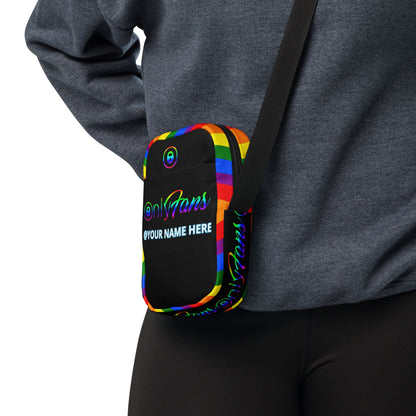 Personalized OnlyFans Rainbow Pride Utility Crossbody Bag by ATTIRET