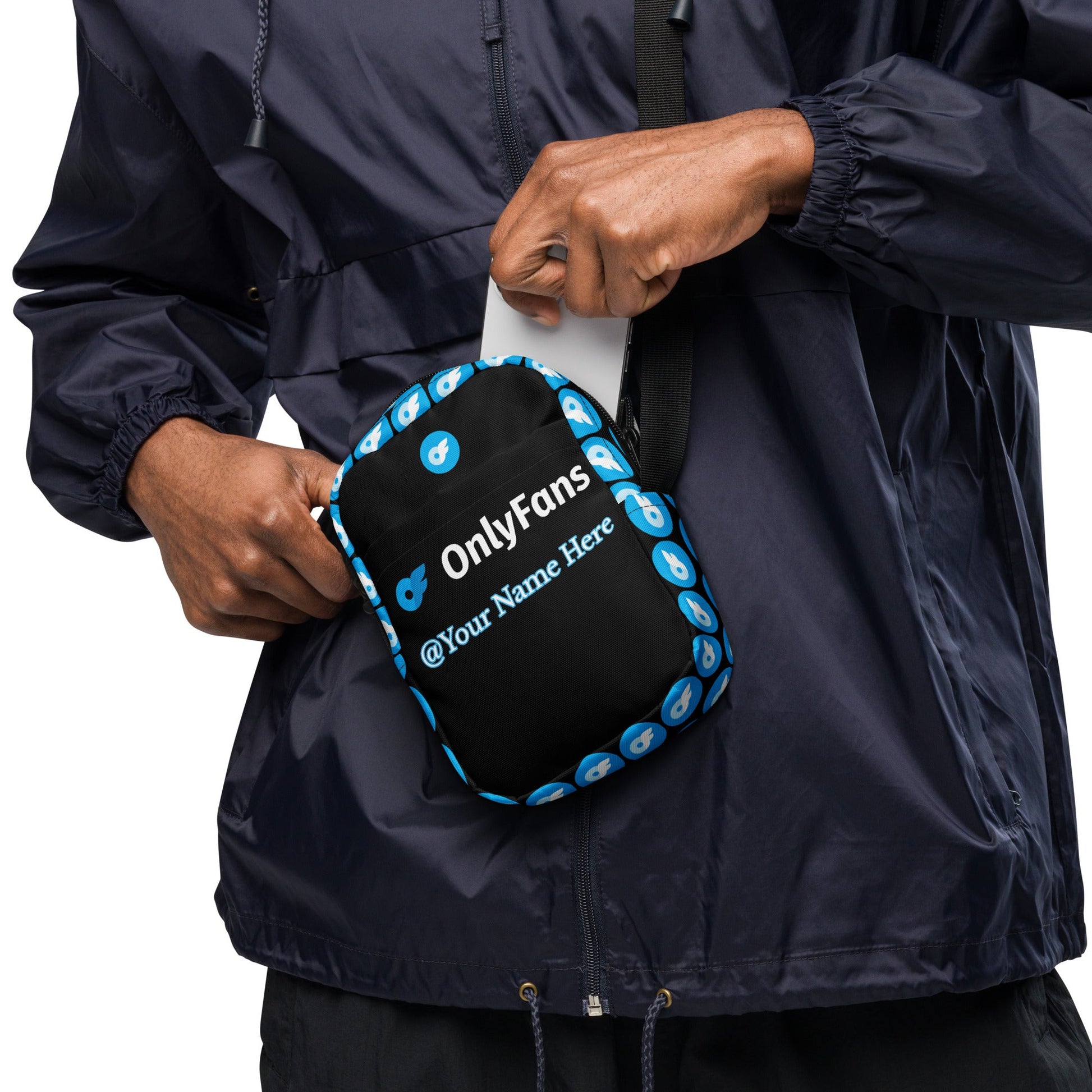 Onlyfans Personalized Custom Name Utility Unisex crossbody bag Attire T LLC