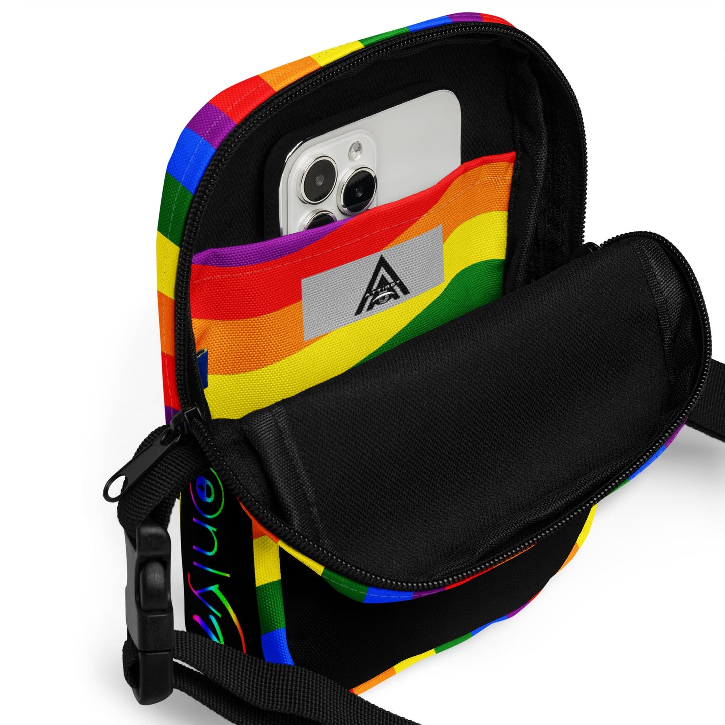 Onlyfans Rainbow Revival Personalized Custom Rainbow Pride Utility crossbody bag LGBTQ+ Genderless Unisex Attire T LLC