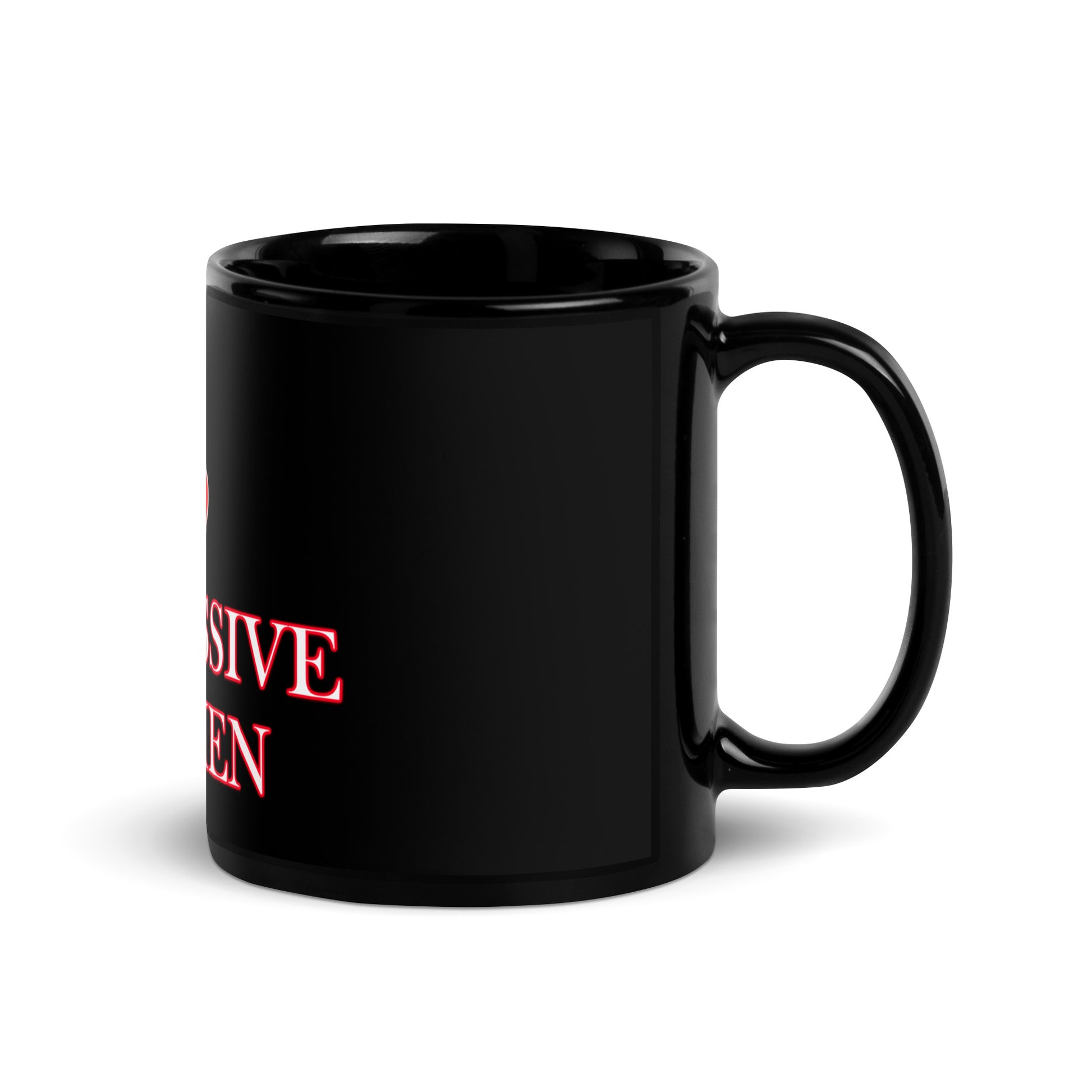 I Heart Submissive Women Black Glossy Mug - Attire T LLC